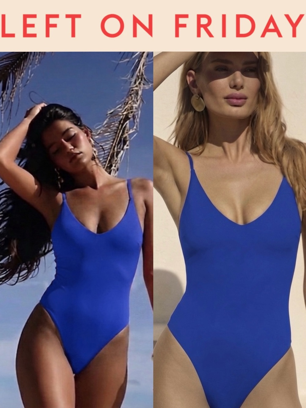 🆕 Left on Friday Sunday one piece swim suit HIGH CUT LEG, MINIMAL BUM COVERAGE